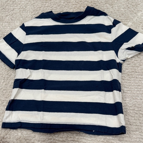 BDG Other - BDG Kids Navy & White Striped Short Sleeve Tee